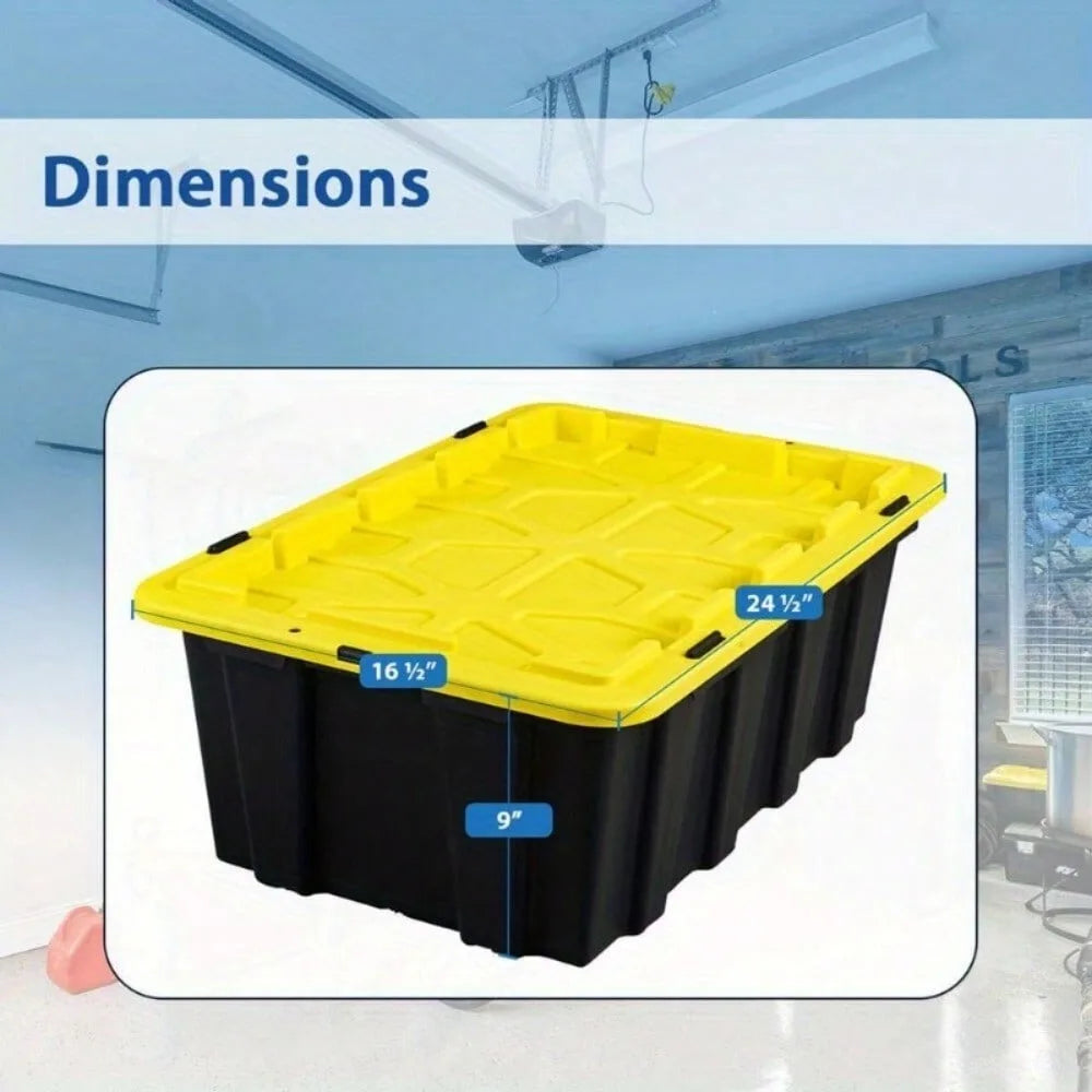 Container Tote Box Durable Plastic